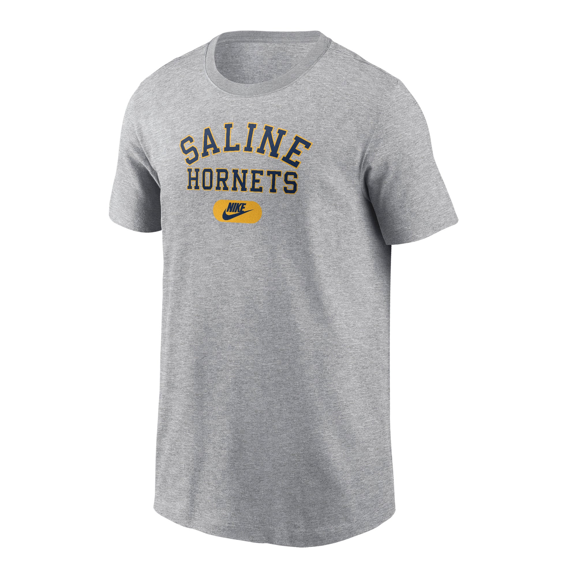 Youth Nike Arched Saline Swoosh Tee Grey